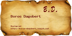 Boros Dagobert névjegykártya